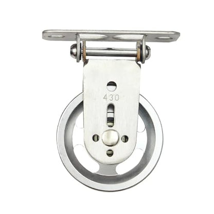 U Groove Stainless Steel Wall Pulley Fitness Wall Mount Rotating Pulley for Home Gym Strength Training Mute Bearing Wheel Home DIY Cable Machine for LAT Lift(Aluminum Alloy sheav) - color: Aluminum alloy sheav