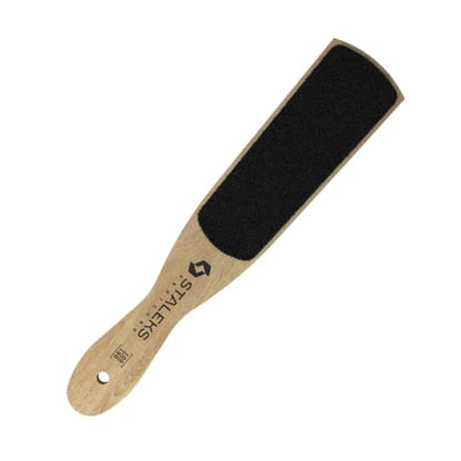 STALEKS Beauty & Care 10 Type 2 Wooden Foot File (100/180 Grit) – Ergonomic Dual-Sided Pedicure Tool with Convex/Concave Shape for Rough Skin