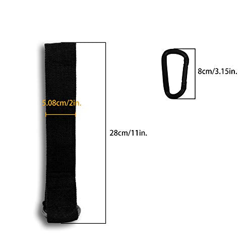 J Bryant Fitness Strap Loading Pin DIY Heavy Duty Strap for Olympic Weight Plates Pulley Cable Machine Attachment Home Gym Workout Equipment Use for LAT Pulldowns - color: Black
