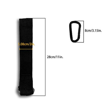 J Bryant Fitness Strap Loading Pin DIY Heavy Duty Strap for Olympic Weight Plates Pulley Cable Machine Attachment Home Gym Workout Equipment Use for LAT Pulldowns - color: Black