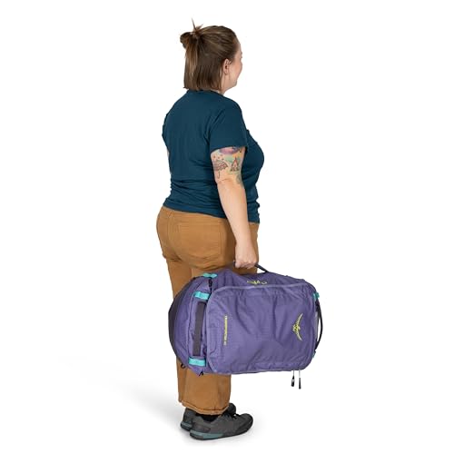 Osprey Transporter Lightweight Travel Duffel Bag - Extra Large Water Resistant Durable Gear Bag for Men and Women - color: Raven Black, style: 40l