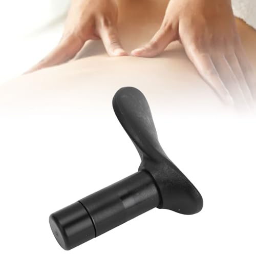 Pilipane Manual Trigger Point Massage Tool Ergonomic Stress Relief Portable Thumb Massager for Body Deep Tissue Massage Neck Back Legs Pain Relief Rubber Metal (Flat Head) - size: Flat Head, style: Flat Head