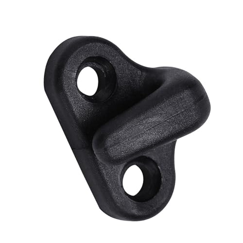 4 Black Double Hole Lashing Hooks for Kayak Canoe Boat with Stainless Steel Screws Boating Accessories Marine Gear Kayak Hardware