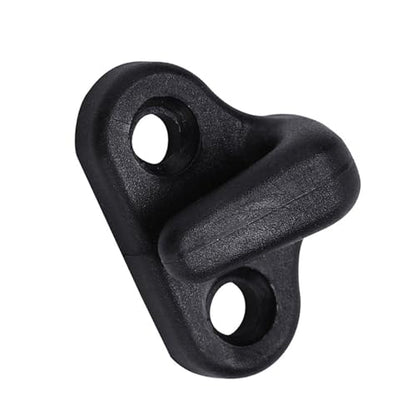4 Black Double Hole Lashing Hooks for Kayak Canoe Boat with Stainless Steel Screws Boating Accessories Marine Gear Kayak Hardware