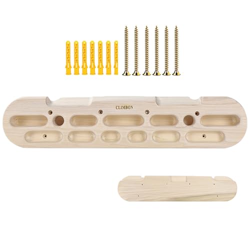Wooden Hold Board Wall Climb Handle Frame Rock Climbing Pull Up Training | Climbing Wall Climb Handle Frame for Indoor Home Gym - color: B