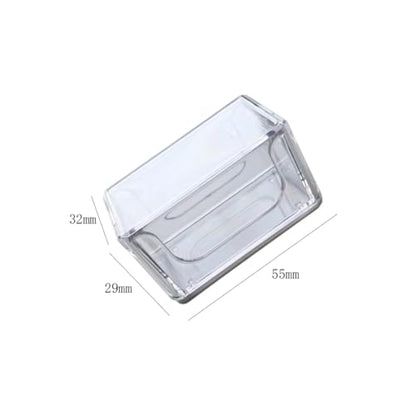 lasenersm 2 Pieces Cue Tip Chalk Holder Acrylic Pool Chalk Holder Case Box Double Billiard Chalk Case Holder Billiard Chalk Storage Box Cue Chalk Box Holder Case Pool Cue Chalk Box Holder Case, Clear