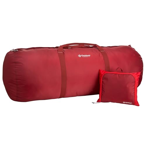 Outdoor Products Deluxe Duffel (Black, 12 in X 24 in) - color: Red, size: Medium