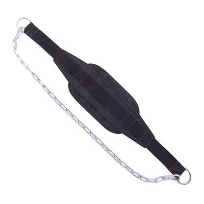 Dipping Belt with Chain Weighted Dip with Steel for Pullups Gym Workout Lifting Fitness