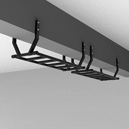 Wall Mounted Pull-Up Bar, Fits 20-30cm Beam Mounted Steel Fitness Bar, Multifunctional Climbing Frame for Sports Workouts, load 300 kg