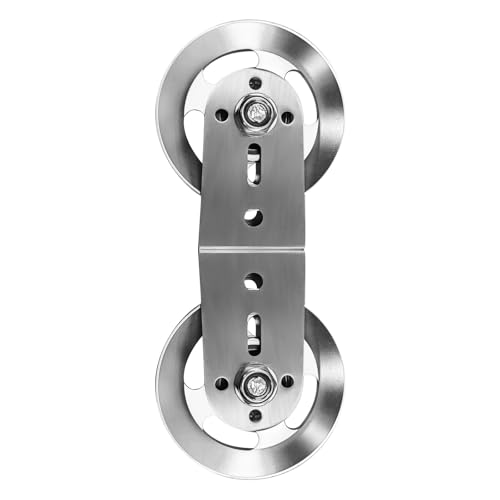 Swivel Dual Pulleys 360° Rotation Roller Double Pulley Wheel for DIY Home Gym Cable Machines Silent Bearing Swivel Groove Wheel Pull Down Attachment Weight Lifting