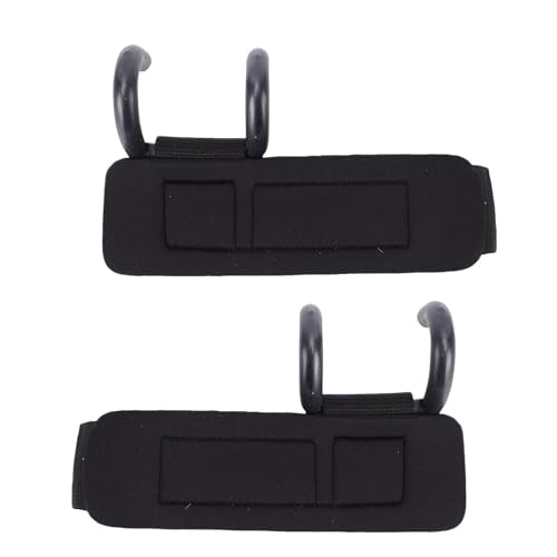 Weight Lifting Hook, 330lbs Load Bearing Wrist Straps with Rubber Dipped Metal Hooks for Deadlift, Pull Up, Rowing, Snatch - Adjustable Hand Grip Support
