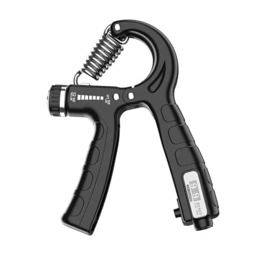 Grip Strength Trainer Kit,6 Pack Forearm Strengthener with Adjustable Resistance,Grip Strength Tester,Finger Extension Exerciser,Hand Grip Strengthener Workout Kit for Gym Workout Recovery - color: 1 PCS