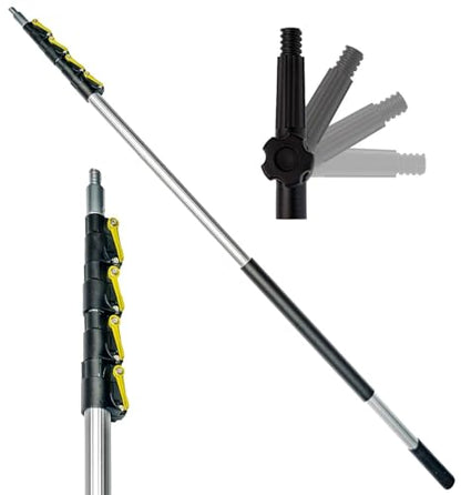 DOCAZOO Extension Telescoping Pole 6-24 Ft | High Reach Extension Pole for Cleaning, Dusting, Window Washing & Painting - Indoor & Outdoor Use (Pole Only) - size: 24 Ft, style: Pole Only