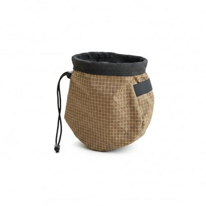 Climbing Chalk Bag with Drawstring Closure Lightweight Waist Pouch for Rock Climbing & Bouldering 6.7 Inch Opening - color: Brown