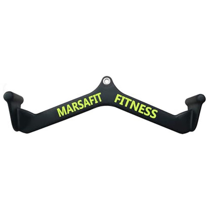 MARSAFIT Home Gym Fitness Rowing T-bar V-bar Pulley Cable Machine Attachment, Bicep Curl Tricep LAT pulldown Bar Back Strength Training Handle Grips LAT Pull Down Bar for Seat Row Workout - style: Btbar 1903