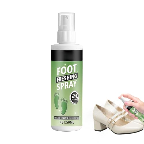 Shoe Deodorizer Spray | 60ml Powerful Long-Lasting Remover | Shoe Odor Elimination | for Leather Boots Footwear Tennis Hockey Closet Home Sneaker