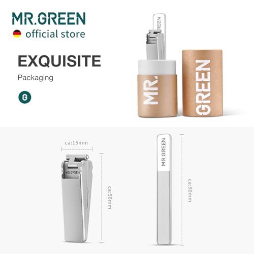 MR.GREEN Innovative Folding Nail Clippers Collapsible Nail Cutters Stainless Steel Nail Scissors Portable Travel Manicure Tools