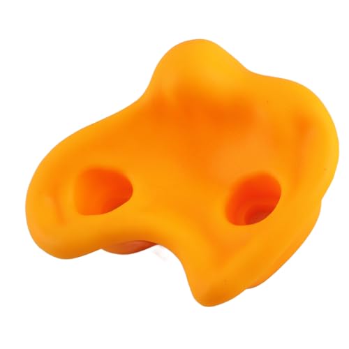 CHICIRIS 12PCS Rock Climbing Holds, PE Ergonomic Comfortable Hand Feeling Wall Grips with High Strength Screws and Wrench Tools, for Indoor Outdoor Kids Adults Training - color: Yellow