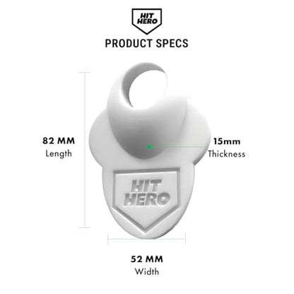 Baseball Thumb Guard, Batters Batting Grip, Finger Guard, Accessory, Batting Protection, Reduce Bat Sting, Hitter, Tool, Bat, Hitting Accessory - color: White