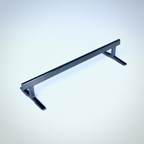 LEEFAI Pro Fingerboard Rail, Metal mini Finger Skateboard Rail for Your ramps and Park, 8.1 x 2.7 x 1.5 inches -the Best Obstacles for fingerboarding,Color (Chrome) - color: Chrome