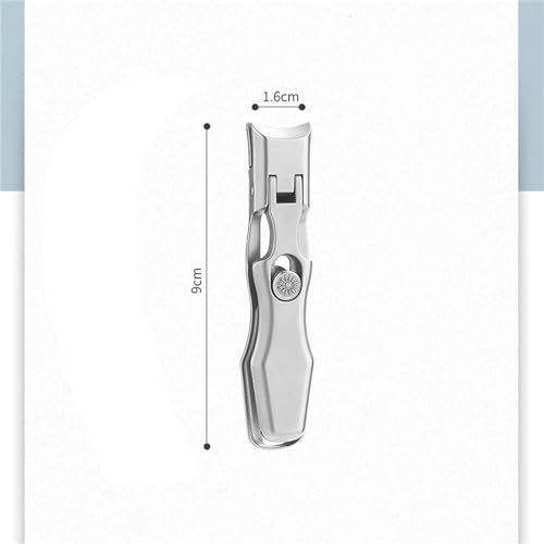 Nail Clippers, Stainless Steel Nail Clippers, Portable for Thick Nails - color: 2sliver
