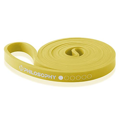 Philosophy Gym Pull Up Assist Band - Resistance Power Loop Exercise Band - style: 1/4" (5-15 lbs) - Yellow