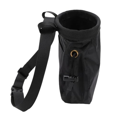Jiawu Chalk Bag, Oxford Cloth Climbing Chalk Bag, Powder Storage Pouch with Fleece Lining, Adjustable Drawstring, for Rock Climbing, Bouldering, Gym, Weightlifting