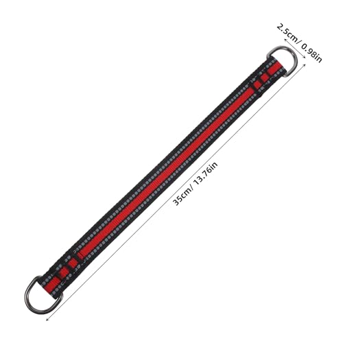 2pcs Heavy-Duty Hammock Straps and Playground Swing Connectors for Outdoor Tree Swing Suspension, Gymnastic Bar Extension and Sandbag Hanging, Red Safety Hanging Straps