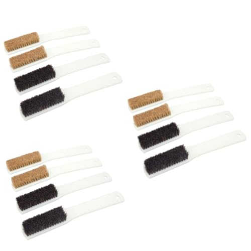 Alipis 12pcs Rock Climbing Brush Ergonomic Stone Cleaning Tool Thick Boar Hair Bristles for Efficient Bouldering and Chalk Removal for Outdoor Climbing and Mountaineering Activities