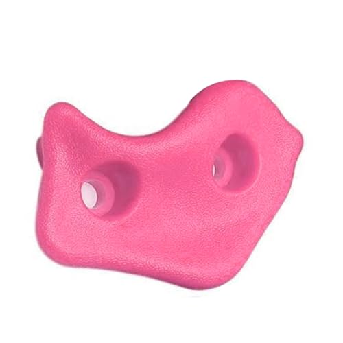 SUNGOOYUE 20 PCS Rock Climbing Holds, Ergonomic PE Rock Wall Grips with Screws and Wrench Tool, for Indoor Outdoor Kids - color: Pink