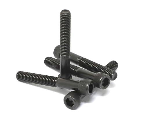 iexcell 5 Pcs 3/8-16 x 2-3/4" Partially Threaded Alloy Steel 12.9 Grade Hex Socket Head Cap Screws Bolts Kit, Black Oxide Finish - size: 3/8-16 x 2-3/4" ( Partially Threaded )