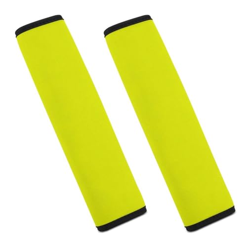 2 Piece Soft Padded Seat Belt Shoulder Pad for Adult Use, All Vehicles, Softball Yellow Automotive Seat Belt Protector, Easy Install (No Tool) - color: Pattern 1197