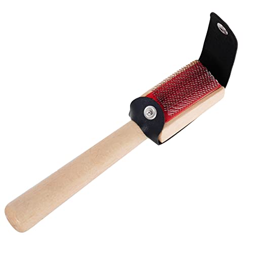 Jmkcoz Dancing Shoes Brush Wooden Suede Sole Shoe Brush Cleaner Cleaning Brush for Modern Latin Dance Shoes Wire Brush