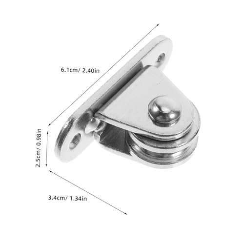 4pcs Silent Pulley Wheel Pulley Blocks Bearings Gym Attachment Single Weight Lifting Cable Fixed Wheel Line Release Steel Nickel Plating