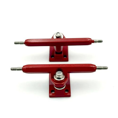 36mm Fingerboard Trucks with Hanger and Base for Finger Skateboard(Red) - color: Red