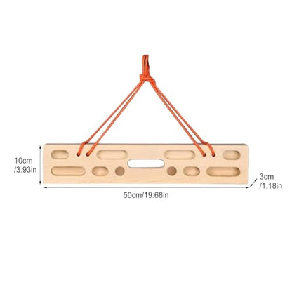Climbing Fingerboard Heavy Duty Wooden Trainer | Rock Climbing Pull Up Bar Grip Trainer for Climbers Beginner Men Women Home Gym Indoor Fitness Workout