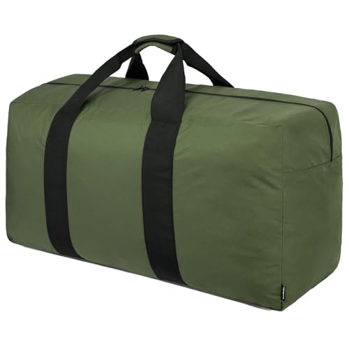 Vorspack Extra Large Duffle Bag for Travel - 100L Duffel Bag for Men Gear Bag for Storage Foldable Weekender Bag for Overnight Camping - Green - color: Green, size: 100 l