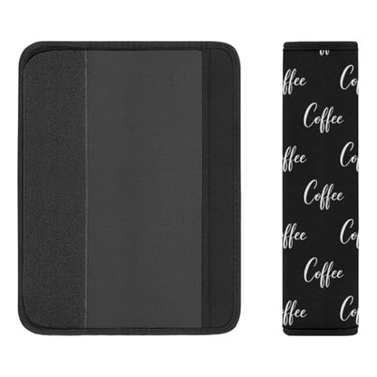 2PCS Coffee Seat Belt Shoulder Pad Soft Padded Harness Pads Strap for Adults and Children, All Vehicles, Anti-Slip Pad - color: Pattern 19