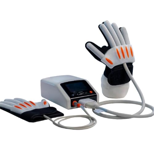 Rehab Robotic Gloves for Hand Training Post Stroke (Left/L) | Multi-modal stimulation Rehabilitation Physiotherapy Device Finger Function Rehab Recovery Equipment - size: L