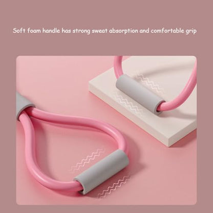 ANIS·KEAAR 3 Colors Figure 8 Resistance Band - Elastic Fitness Rope for Arm, Back, Shoulder & Full-Body Workouts and Foot, Leg, Hand Stretcher for Yoga, Pilates, Physical Therapy & Home Gym Exercise.