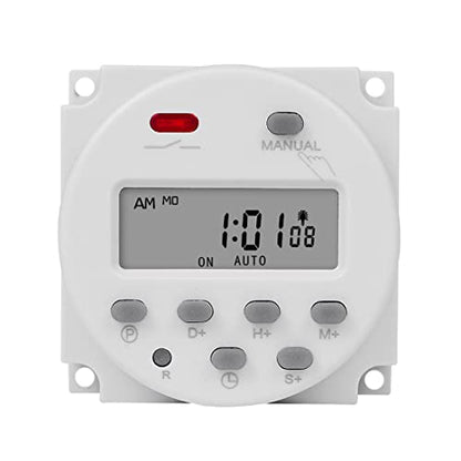 CN101S 1 Second Interval 110V Digital LCD Timer Switch 7 Days Weekly Practical Programmable Time Relay Programmer