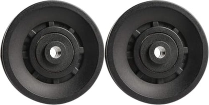 90mm(3.54inch) Universal Bearing Pulley Wheel for Cable Machine Gym Equipment Part Garage Door (2 PCS) - color: 90mm-2 PCS-P