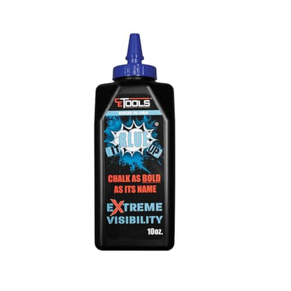 CE TOOLS Blue It Up® Marking Chalk, Color BLUE, EXTREME VISIBILITY, MADE IN USA -10 oz (283.5g) For Chalkline, Hydrophobic, Construction Chalk. - color: Blue