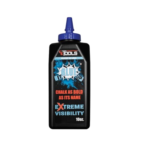 CE TOOLS Blue It Up® Marking Chalk, Color BLUE, EXTREME VISIBILITY, MADE IN USA -10 oz (283.5g) For Chalkline, Hydrophobic, Construction Chalk. - color: Blue