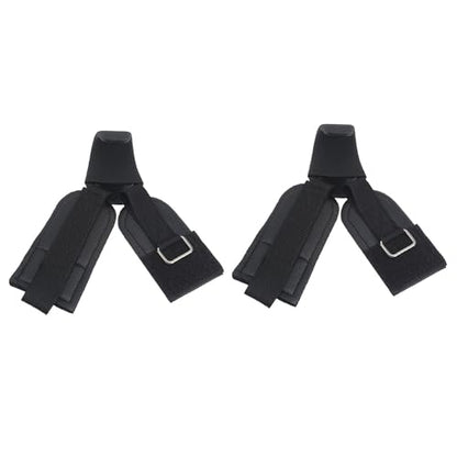 2pcs Heavy Type Weightlifting Hook with Padded Handle Weight Lifting Strap for Powerlifting and Pull Up Exercises Antislip Weightlifting Strap