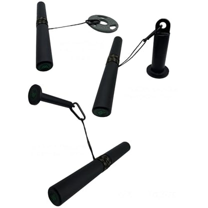 Heavy Duty Wrist and Forearm Blaster, Wrist Roller and Forearm Roller with Knurled Handle for Strength Training and Workout, Fit 1inch & 2inch Standard Weight Plates