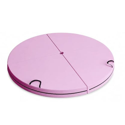 Folding Portable Pole Dance Crash Pad, Fitness Gymnastic Yoga Safety Protection Pad, Round Foldable Aerial Yoga Mat for Pole Dancing, Gymnastics, Aerial Hoop - size: 120*3cm/47.2*1.2in