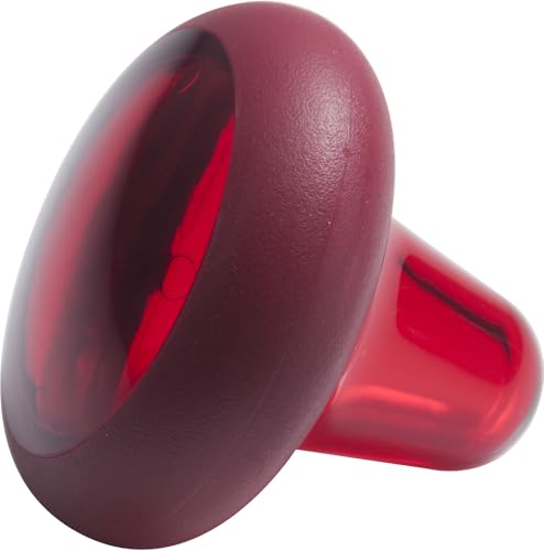The Pressure Positive Co. Knobble II Handheld Massage Tool, Ruby Red | Ergonomic Durable Knob with a Comfort Band for Trigger-Point Deep-Tissue Relief of Neck, Jaw, Chest, Arms, Hands, Legs & Feet - color: Ruby Red