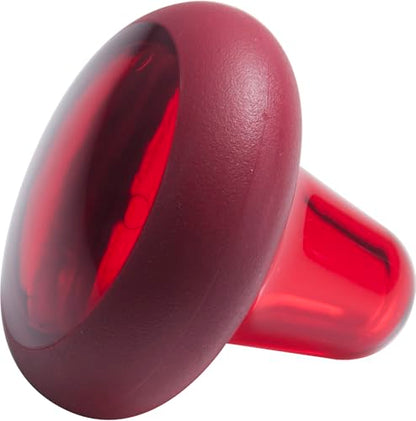 The Pressure Positive Co. Knobble II Handheld Massage Tool, Ruby Red | Ergonomic Durable Knob with a Comfort Band for Trigger-Point Deep-Tissue Relief of Neck, Jaw, Chest, Arms, Hands, Legs & Feet - color: Ruby Red