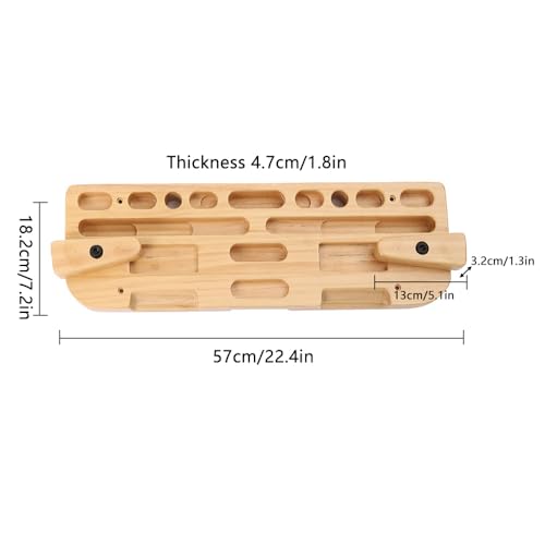 Karlak Climbing G Trainer Board Rock Climbing Wall Climbing Gs Fingerboard for Effective Strength Training Smooth Surf with Detachable Hold
